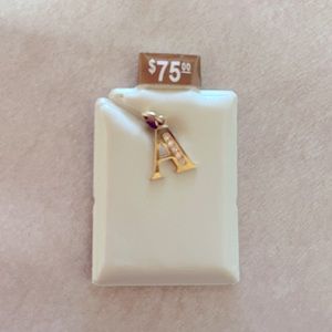 BRAND NEW 10KT GOLD “A” INITIAL CHARM